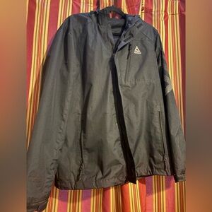 Reebok Men's Black Hoodie Jacket